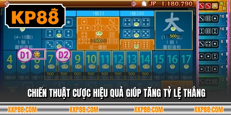 Chiến thuật cược hiệu quả giúp tăng tỷ lệ thắng